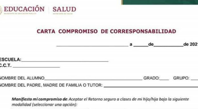 Quieren “lavarse las manos” con carta compromiso escolar, acusa panista