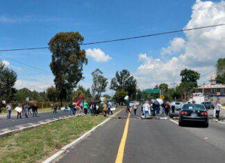 Bloquean la Tlaxcala-Texmelucan por segundo día consecutivo