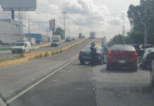 Taponamiento vehicular de 12 horas por accidente en Blvd Atlixco