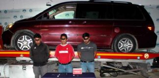 En persecución Policía Municipal captura a ‘rateros’ de autopartes detenidos-robo-autopartes