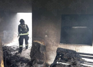 Se incendia taller de armado de colchones en Chachapa