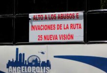 Choferes de Ruta Angelópolis protestan por retiro de tres micros paro-ruta-angelopolis