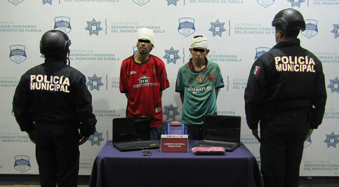 Detienen a dos por robo a casa habitación en La Loma