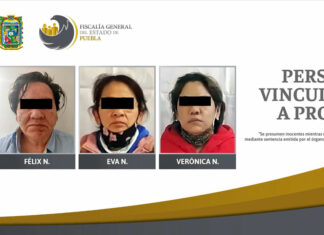 Por doble homicidio vinculan a proceso a trío en Texmelucan