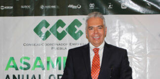 Reeligen a Ignacio Alarcón como presidente del CCE Puebla