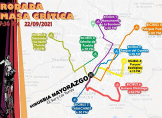 Ciclistas convocan a rodada “Masa Crítica” en ciudad de Puebla