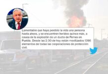 En Xochimehuacan 15 heridos, informa AMLO en Twitter amlo-xochimehuacan-mensaje