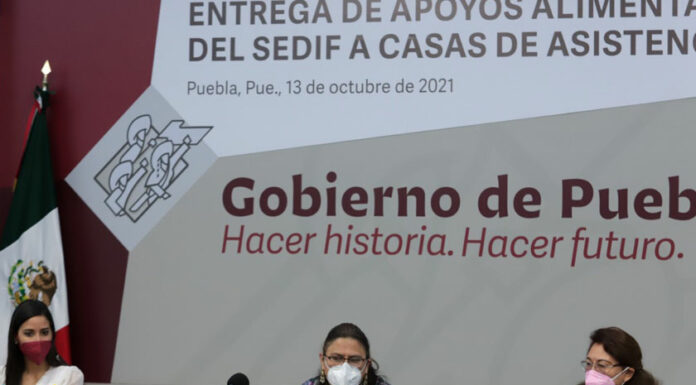 SEDIF entrega apoyo alimentario a casas de asistencia de Puebla