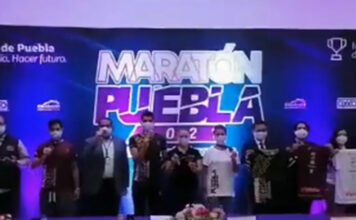 Presentan las playeras del Maratón de Puebla 2021
