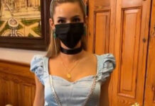 Mariana Rodríguez se disfraza de Cenicienta