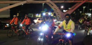 Ciclistas arman rodada para exigir vialidades seguras en Puebla