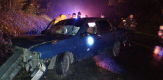 Ebrio se impacta contra barra de contención en la federal México-Tuxpan