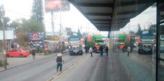 Bloquean la 11 sur por audiencia de joven detenido hace 6 meses en Puebla bloqueo-puebla