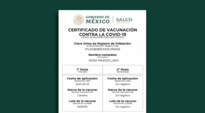 Analizan pedir certificado de vacunación antiCovid en Puebla certificado
