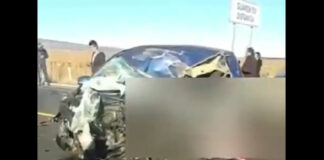 Mueren dos por choque automovilístico en la Amozoc-Perote choque