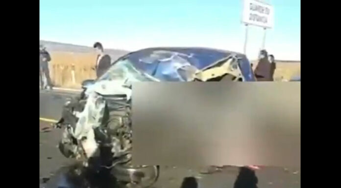 Mueren dos por choque automovilístico en la Amozoc-Perote choque