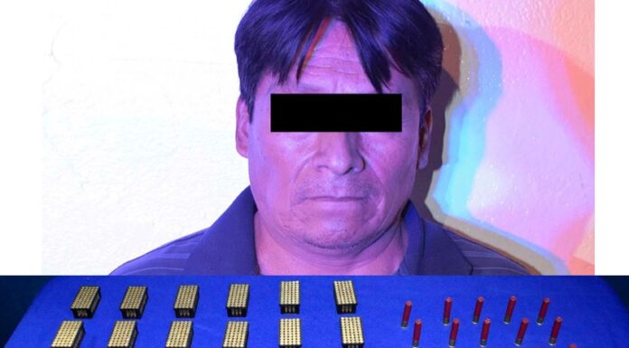 Con más de mil cartuchos útiles arrestan a hombre en Puebla detenidos