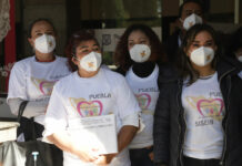 Protestan para reactivar trabajo en estancias infantiles en Puebla estancias