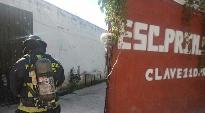 Por fuga de gas evacúan a 471 personas de escuelas en colonia El Salvador fuga-gas-zona-escolar