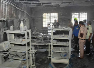 Al menos 10 fallecidos por incendio en hospital Covid de India india