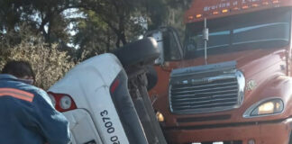 Miércoles de accidentes viales en autopista México-Puebla choque