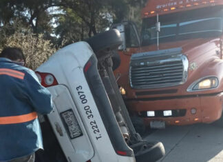 Miércoles de accidentes viales en autopista México-Puebla choque