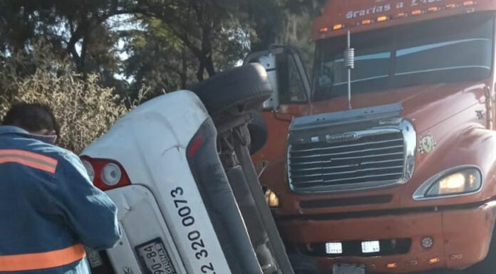 Miércoles de accidentes viales en autopista México-Puebla choque