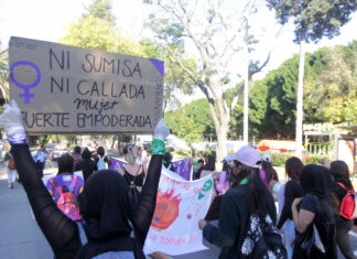 VIDEO: Marchan en Puebla contra la violencia de género