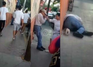 ¡Qué poca! Menores golpean a adulto mayor en Guadalajara paliza-adulto-mayor-guadalajara