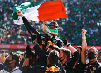 VIDEO: Checo Pérez logra su primer podio en el GP de México podio-checo-pérez