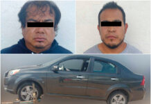 Roban Uber y chocan patrulla en Jardines de San Manuel uber