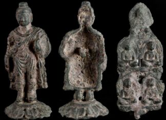 Hallan arqueólogos estatuas budistas de 2200 años Arqueólogos descubren en la provincia china de Shaanxi las estatuas más antiguas de Buda registradas hasta ahora