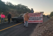 Bloqueos no destituyen a ediles: Barbosa Esto en referencia al bloqueo de la carretera Panamericana por pobladores de Ahuehuetitla. Foto: Es Imagen