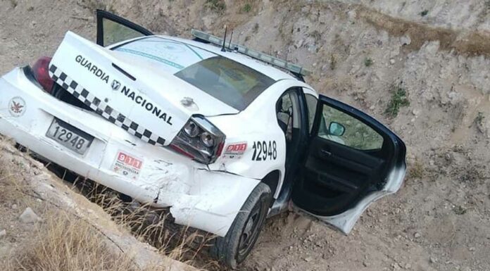 Guardia Nacional provoca choque en Tehuacán Guardia