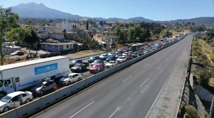 Liberan la México-Puebla tras bloqueo de 7 horas