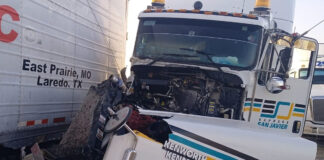Choque de trailers en la autopista a Nuevo Laredo Choque