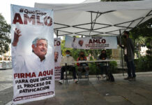 Ratificación, prohibido para promover revocación de AMLO La promoción engañosa de estas organizaciones puede “confundir” a la ciudadanía, determinó INE. Foto: Es Imagen