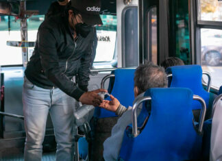 Vigilan medidas anti Covid en 87 rutas del transporte público medidas