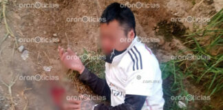 Vecinos golpean a supuesto asaltante en Xochimehuacan golpeado