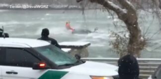 Cae mujer con su auto a las cataratas del Niágara