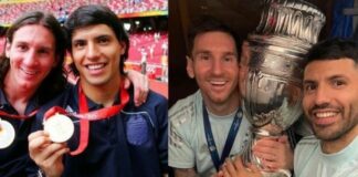 “Te voy a extrañar”: Messi se despide del “Kun” Agüero