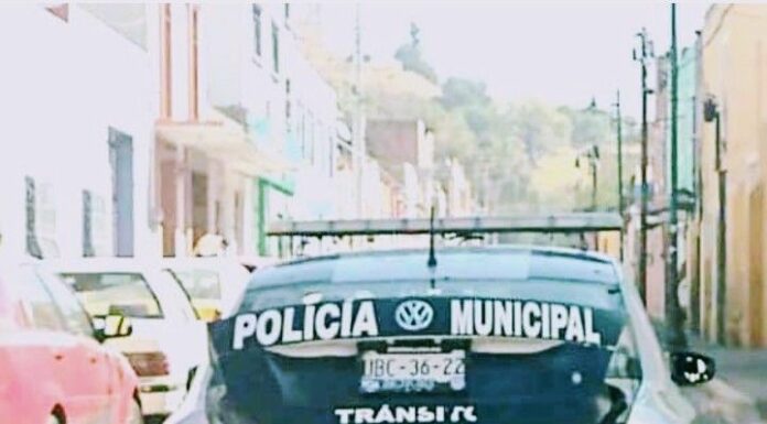 Policías de San Pedro Cholula usan patrulla para acarrear cervezas