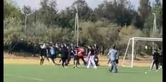 Partido de futbol termina en pelea campal en Puebla