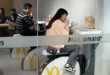 ¡Ejercítate y come! Instalan bicicletas estáticas en McDonald’s de China