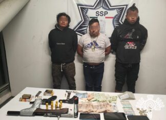 Detiene Policía Estatal a 5 personas por presunta portación ilegal de arma