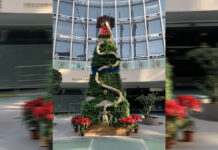 Navidad en el Senado… ¿con Quetzalcóatl y penachos? arbol senado