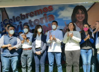 Panistas celebran triunfo de Augusta Díaz de Rivera augusta