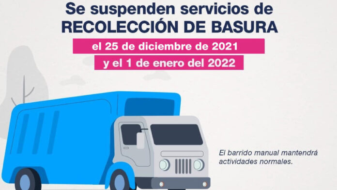 No se brindará el servicio en aquellas colonias en las que los camiones para recolectar basura pasan martes, jueves y sábado.