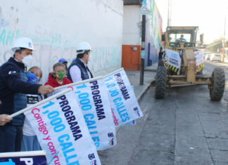 Arranca rehabilitación de calles en Granjas Mayorazgo El programa 1000 calles prioriza secundarias, reiteró Rivera Pérez al señalar que antes de los 120 días de su gestión se habrán trabajado 385.