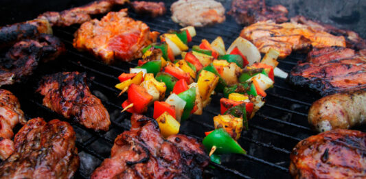 carbón carne asada